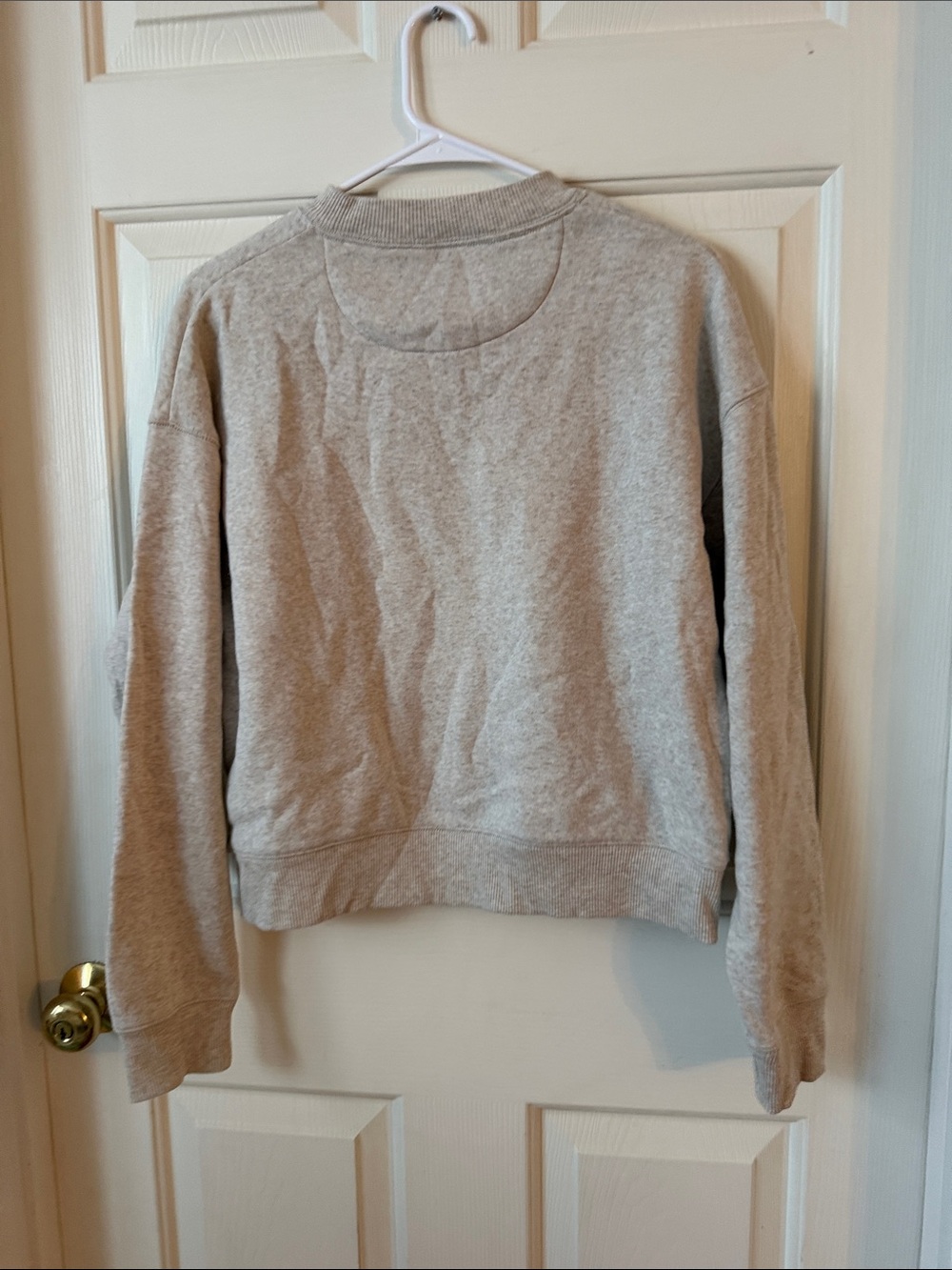 Champion Light Gray Cropped Sweatshirt with Navy Floral WINNI - Picture 3 of 3